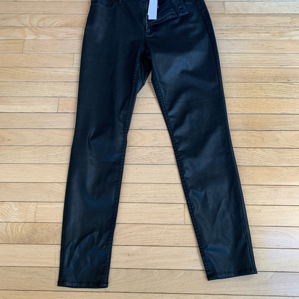 WHBM skinny faux leather pants, NWT